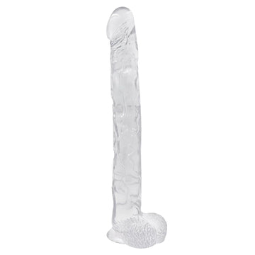 16 Inch Long Thick Jelly Clear Dildo