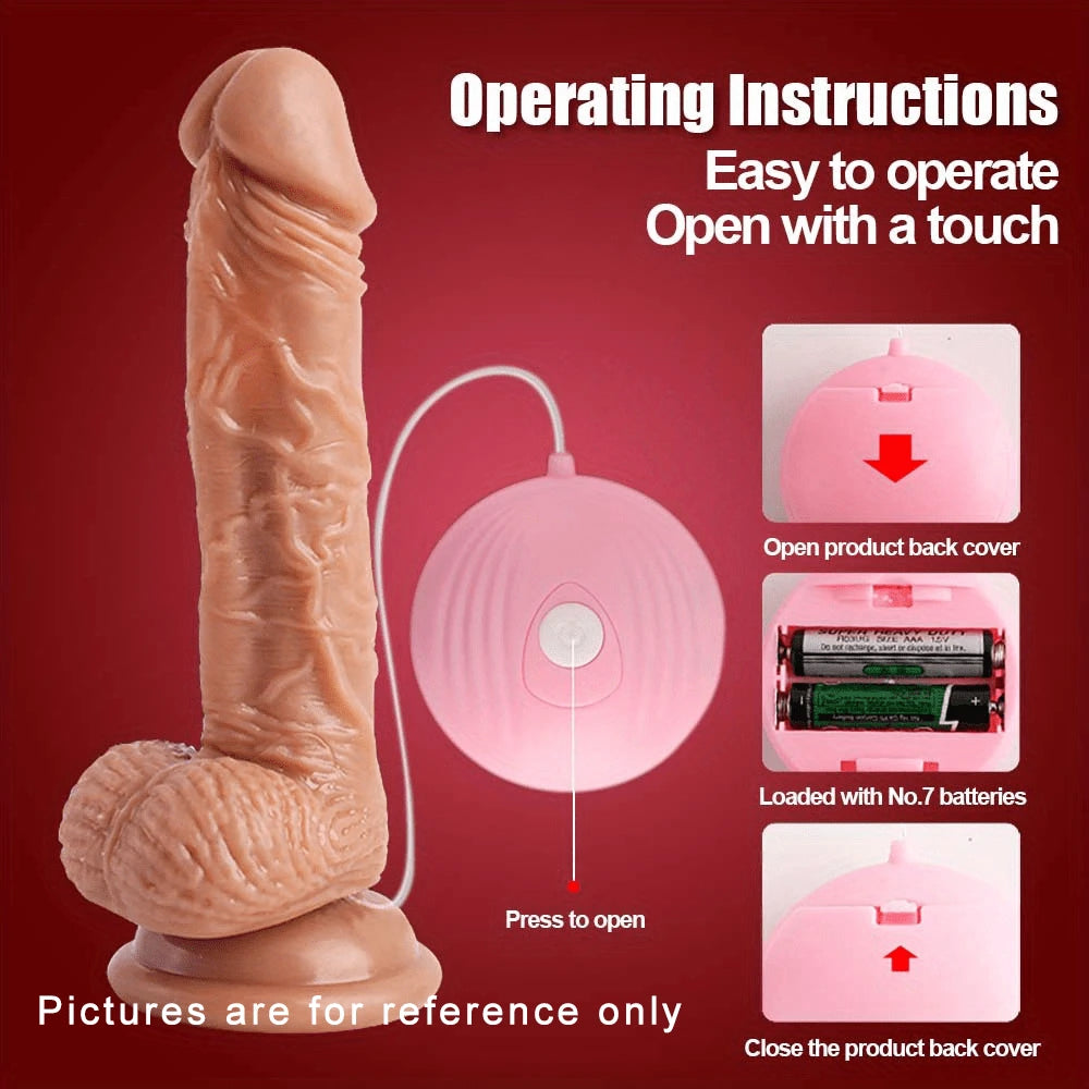 6.69 inch Realistic Dildo with Vibrating