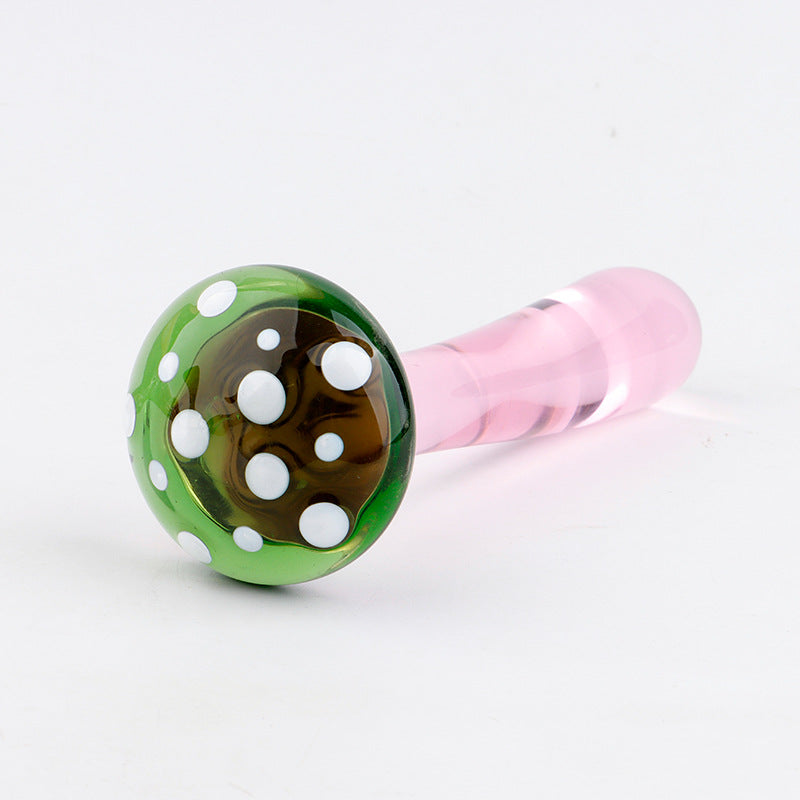 Mushroom Dildo 5 Inch Small Glass Butt Plug