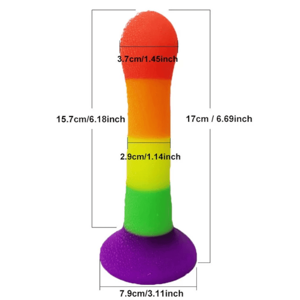 Rainbow P-spot Anal Dildo