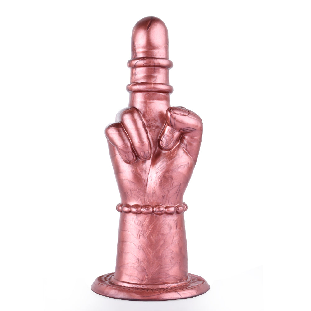 8 Inch Silicone Middle Finger Hand Fist Dildo