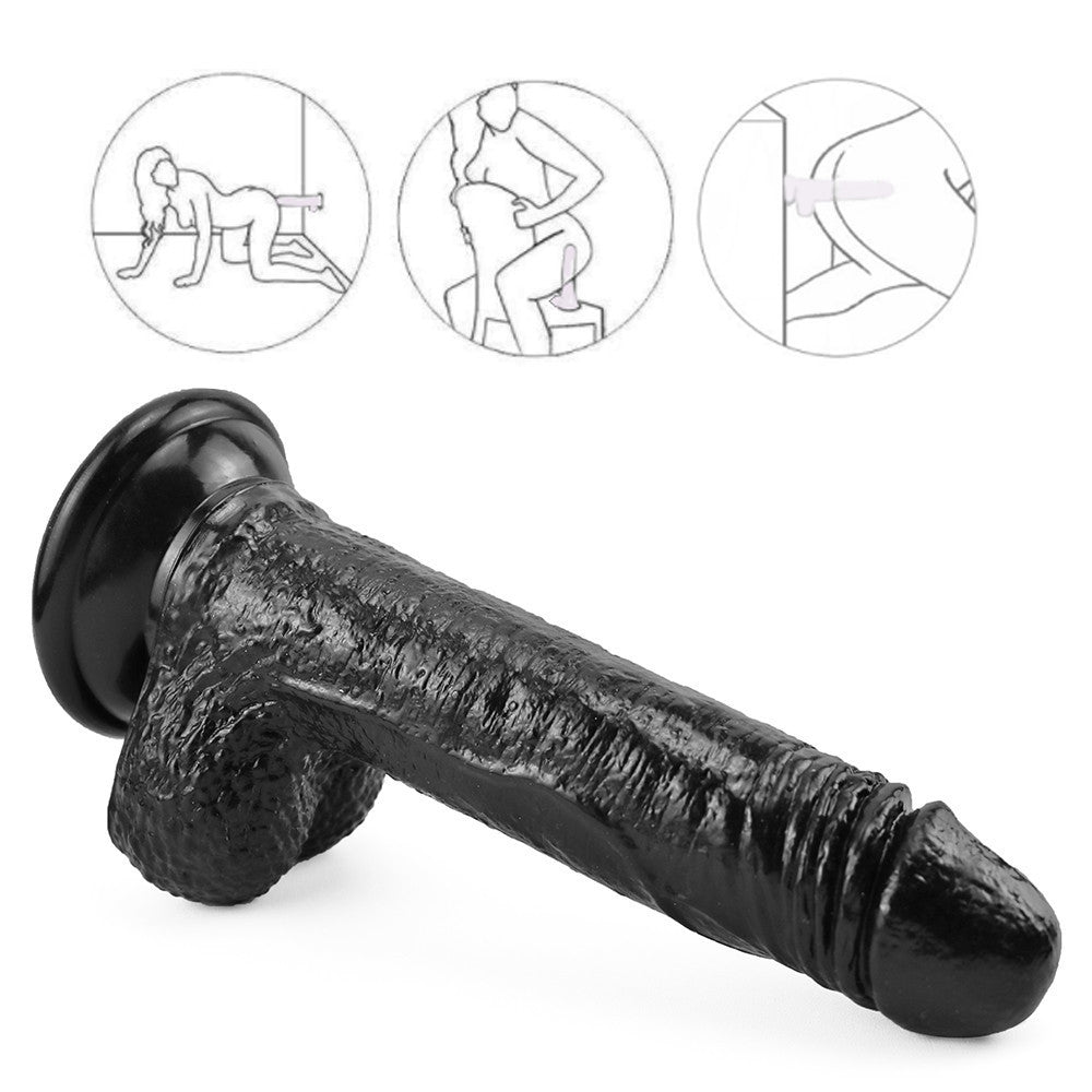 7 Inch Black Dildo Cock Suction Cup