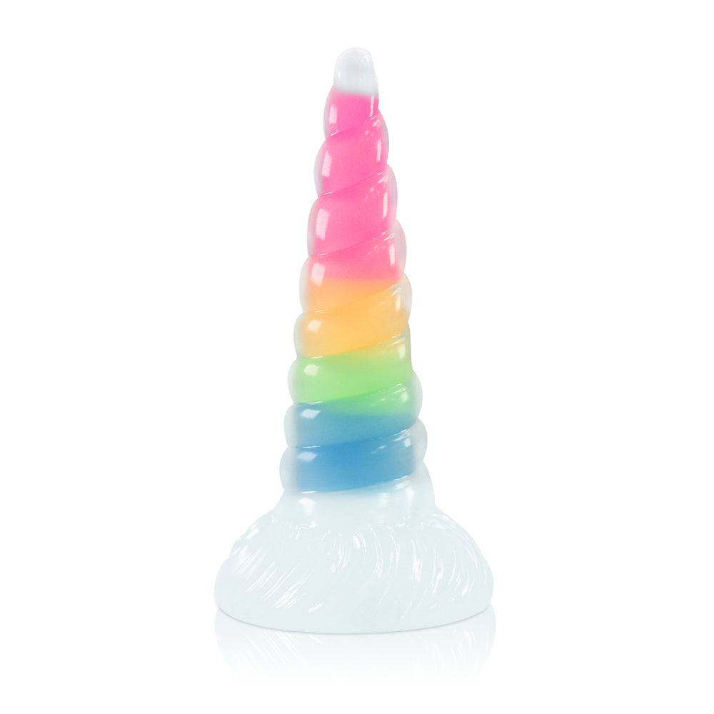 Rainbow Glowing Unicorn Dildo