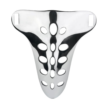 Breathable Stainless Steel Male Chastity Cage With Belt