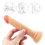 Load image into Gallery viewer, 6 inch dildo Small flesh-colored