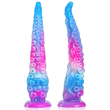 12 Inch Long Colorful Fantasy Tentacle Dildo