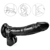 Load image into Gallery viewer, 8 inch black dildo