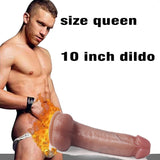 Load image into Gallery viewer, Size Queen 10 Inch Dildo Realistic Silicone