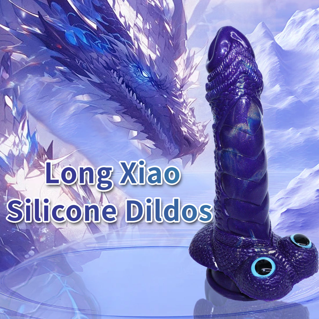 Sci-Fi Purple Dragon Scale Vibrating Dildo