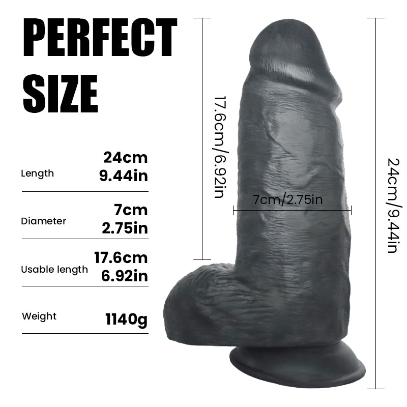 Giant Black Dildo Realistic