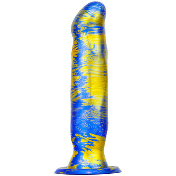 Mixed Colors Silicone Gay Anal 7 Inch Dildo