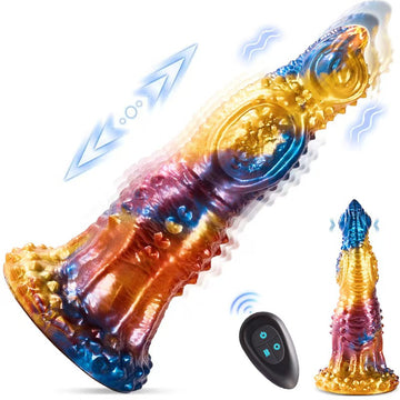 9 inch Spiked Remote Women Fantasy Alien Dildo
