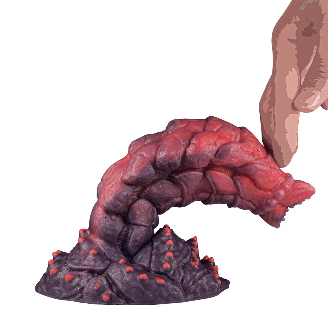 Red Piranha Monster Suction Cup Dildo