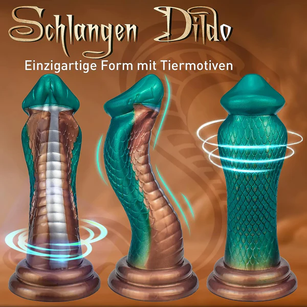 8 Inch Curved Snake Animal Anal Dildos