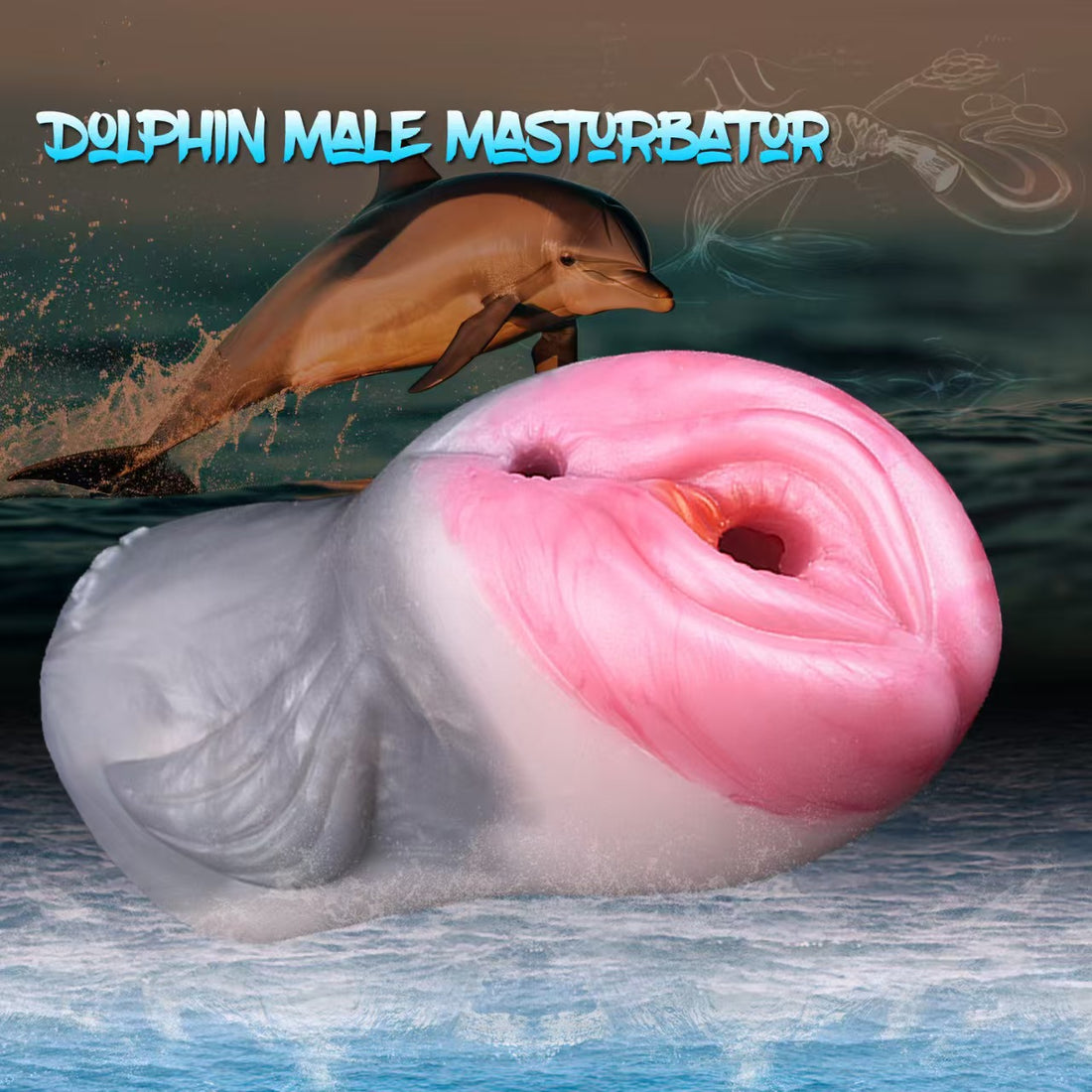 Dolphin Pussy Double Channel Vaginal Penis Toy