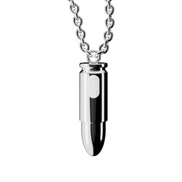 Silver Bullet Necklace Hidden Vibrator Sex Toy