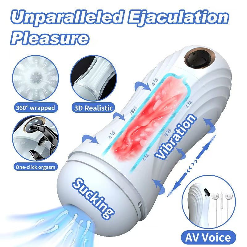 High Powered Vibration Masturbation Cock Milking Machine