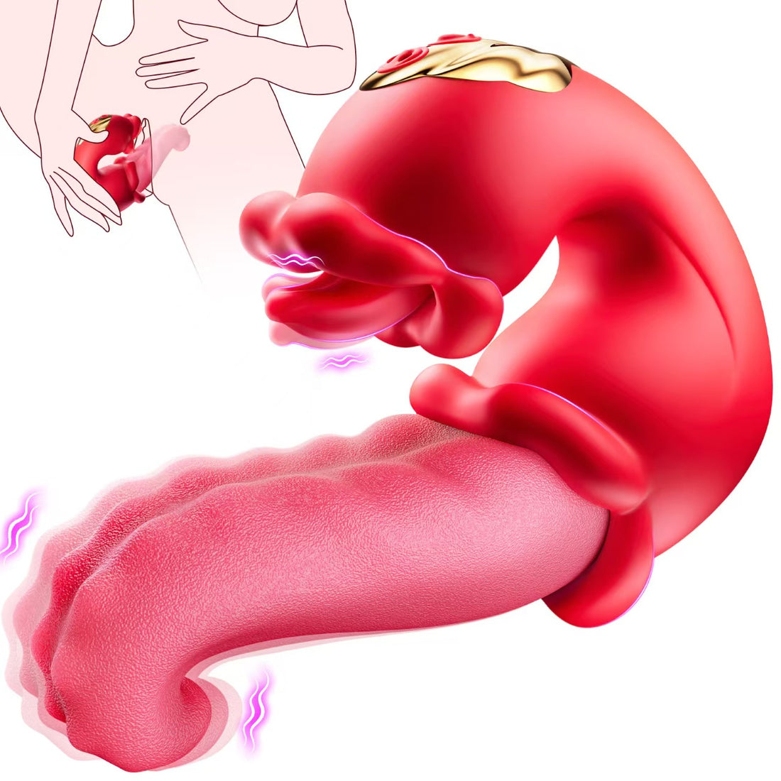 Opalsway Double Trouble Tongue Vibrator Clitoral Stimulator