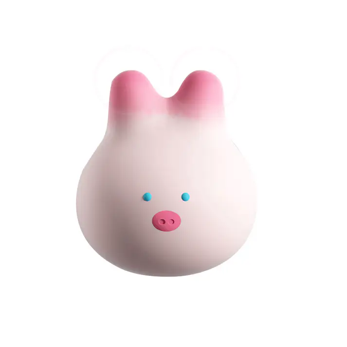 Soft Vibrator Cute Pink Pig WaterProof