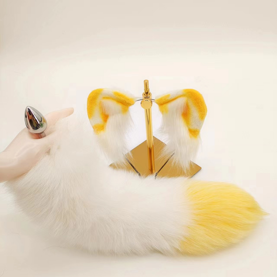 Real Fox Fur Fluffy Anal Tail Plug