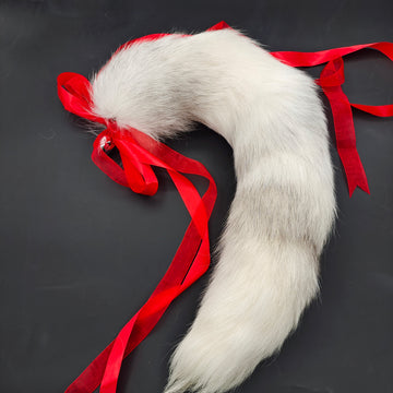 Snow Fox Tail Animal Anal Plug