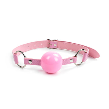 Adjustable Pink Silicone Sex BDSM Ball Gag