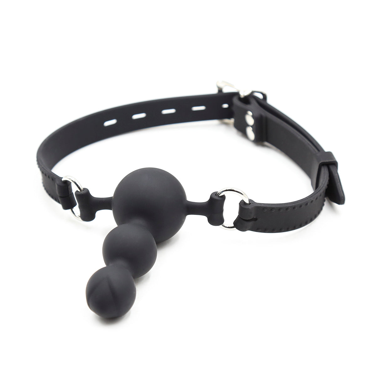 Silicone Ball Gag Anal Black Gourd Fetish