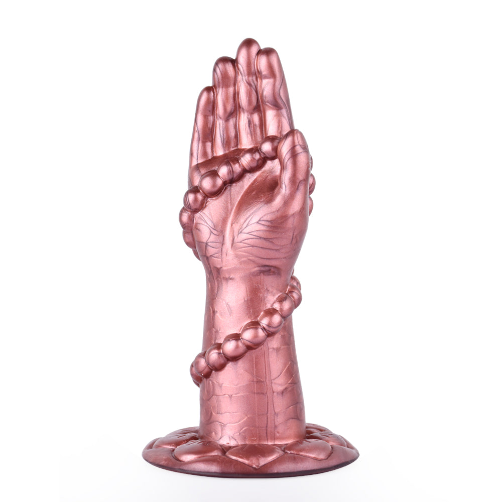 6 Inch Silicone Buddha Bead Hand Fist Dildo