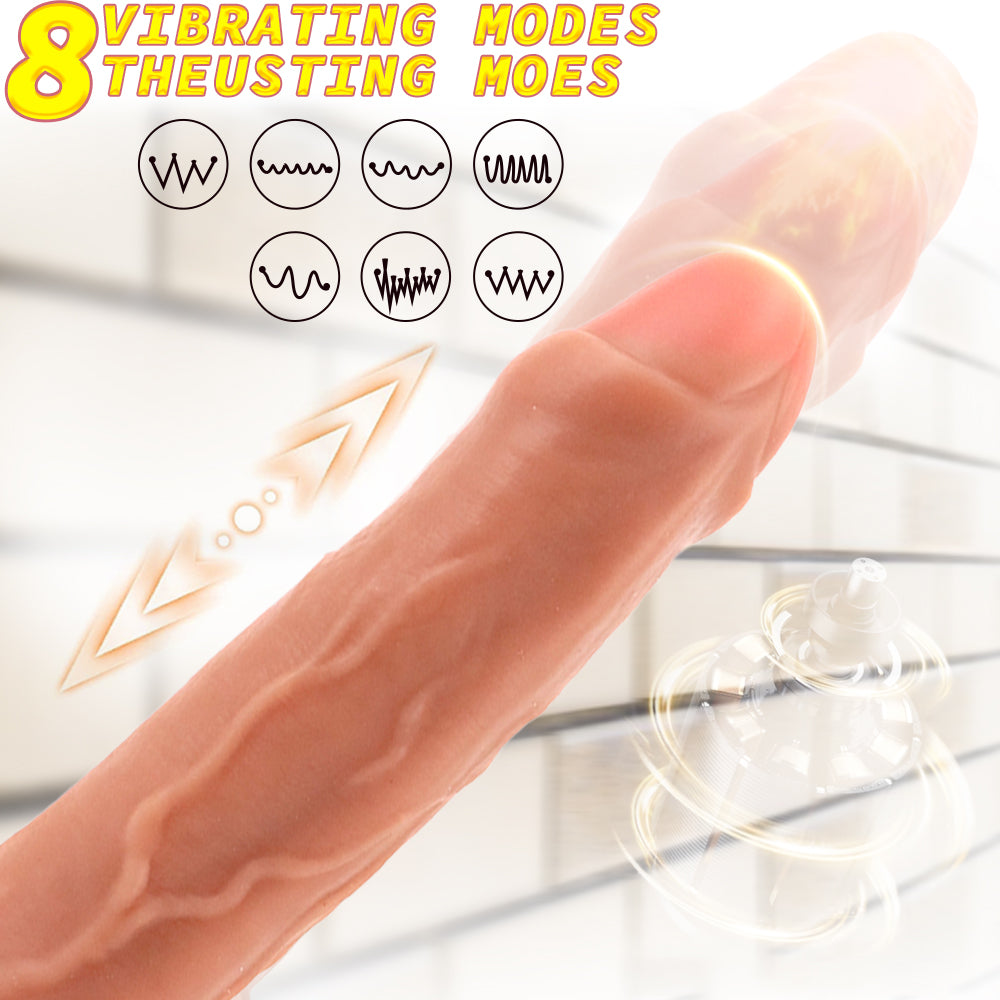 Foreskin Penis 9 inch Realistic Vibrator Dildo