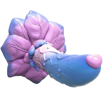7 Inch Curved Rose Silicone Custom Dildo