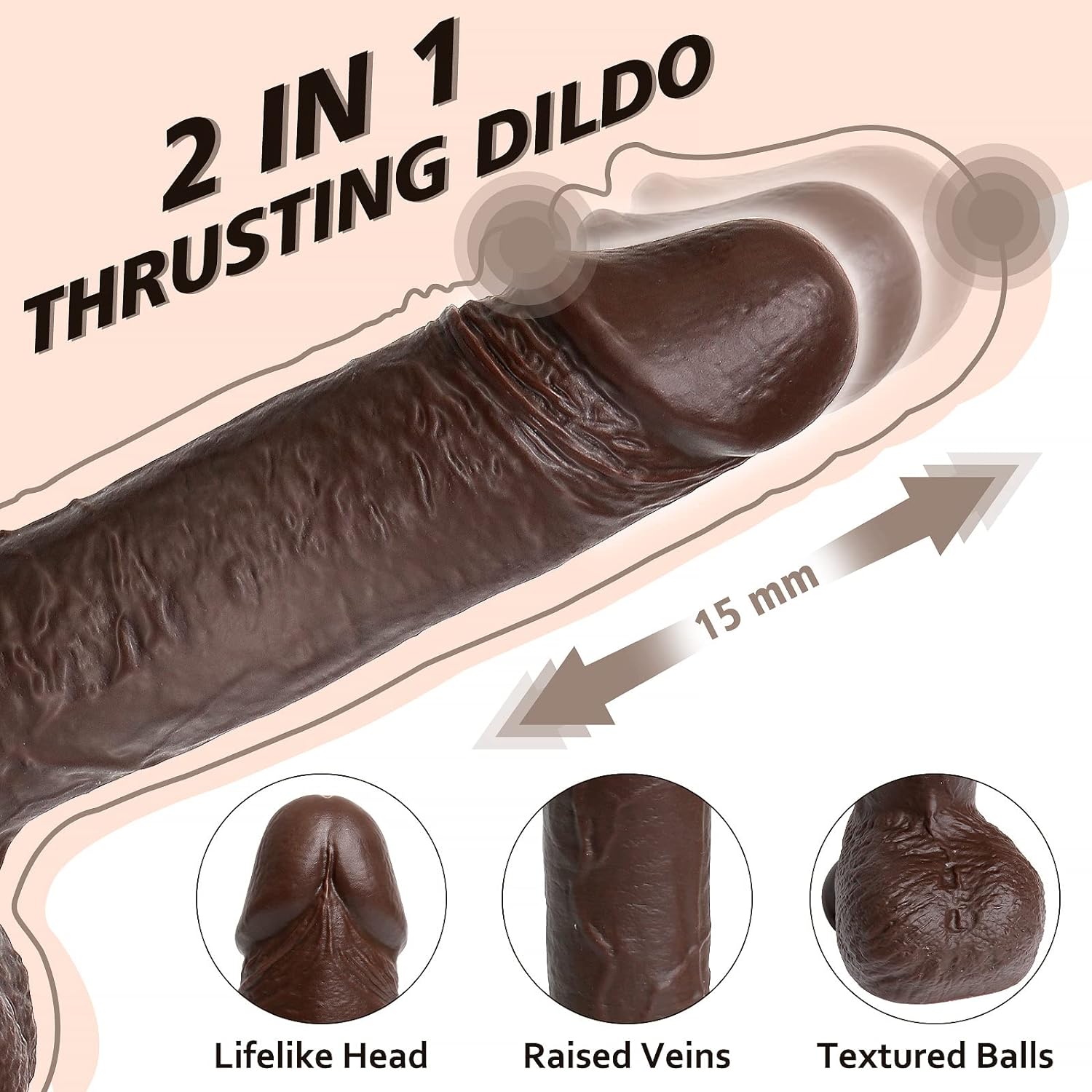 Black Vibrating Dildo APP