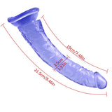 Load image into Gallery viewer, 8 Inch small straight blue dildo