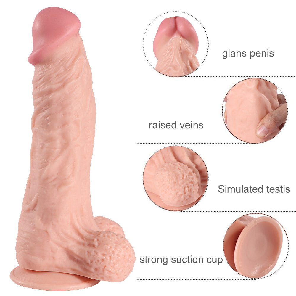 Oral Sex big Flesh Realistic Dildo