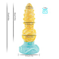 9 Inch Glow In The Dark Spiked Fantasy Knot Dildo - DOG KNOT LUXE