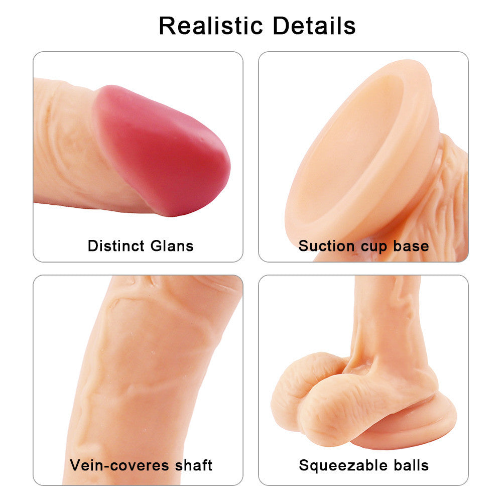 7 inch flesh-colored dildo