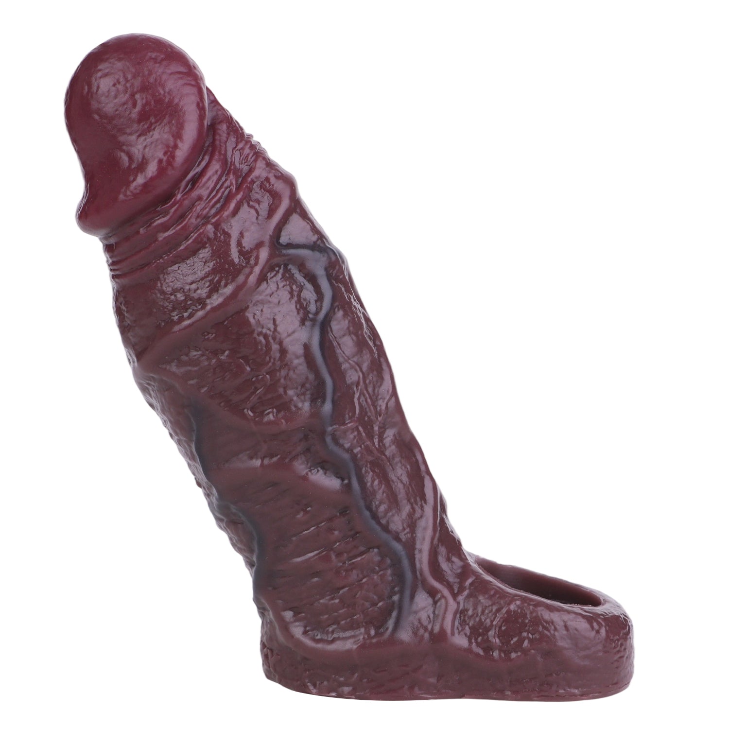 Brown Giant Textured Realistic Penis Sleeve