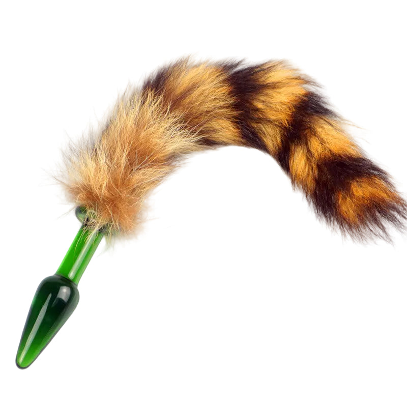 Beaver Tail Butt Plug Glass Ass Sex Toys