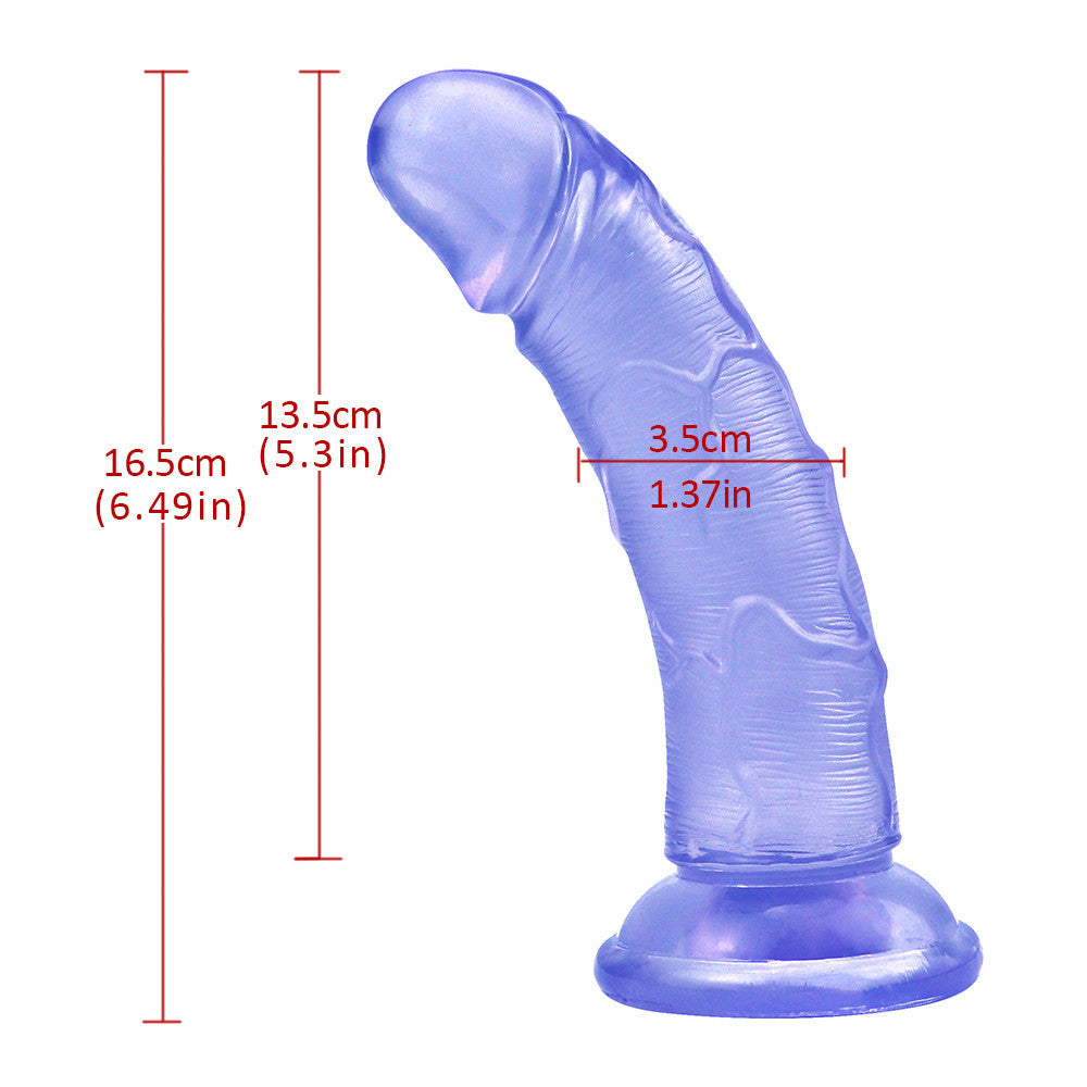 6 inch blue dildo mini