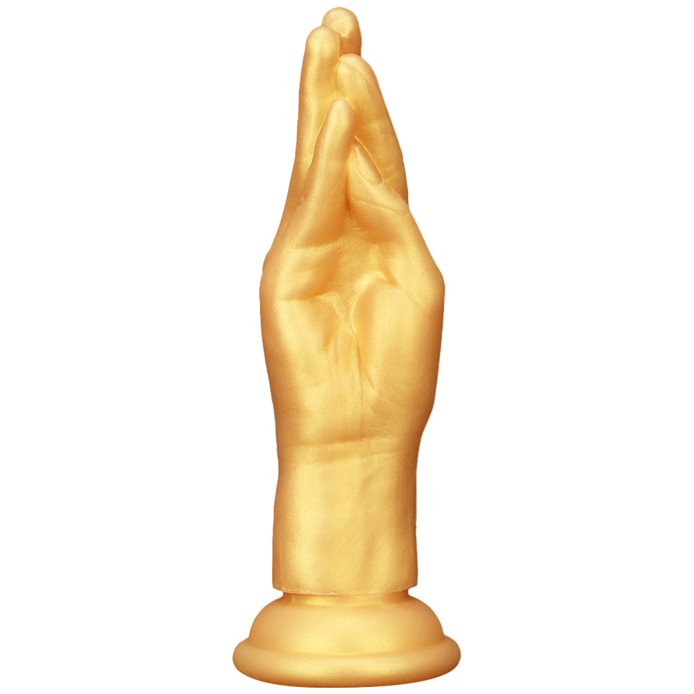 Gold Silicone Simulation Hand Fist Dildo