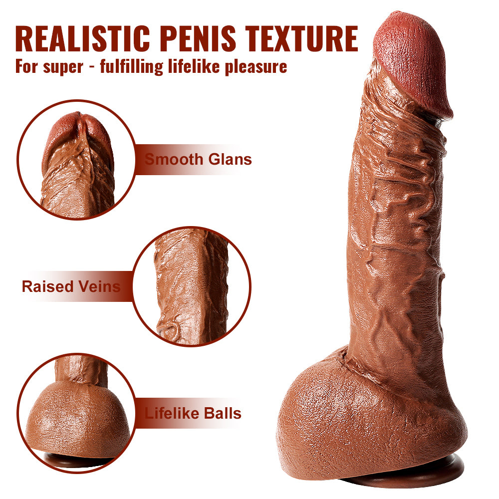 Human Size Curved Realistic Dildo