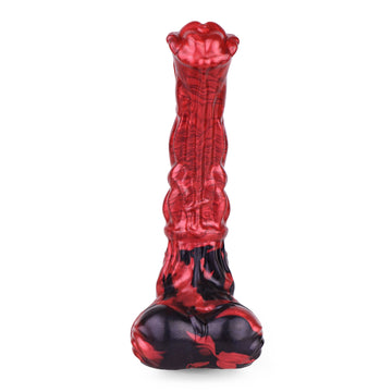 12 inch Bumpy Red Animal Fantasy Horse Dildo