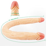 Load image into Gallery viewer, Double head 22 inch flesh color dildo