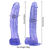 Load image into Gallery viewer, 10 inch crooked mouth blue dildo