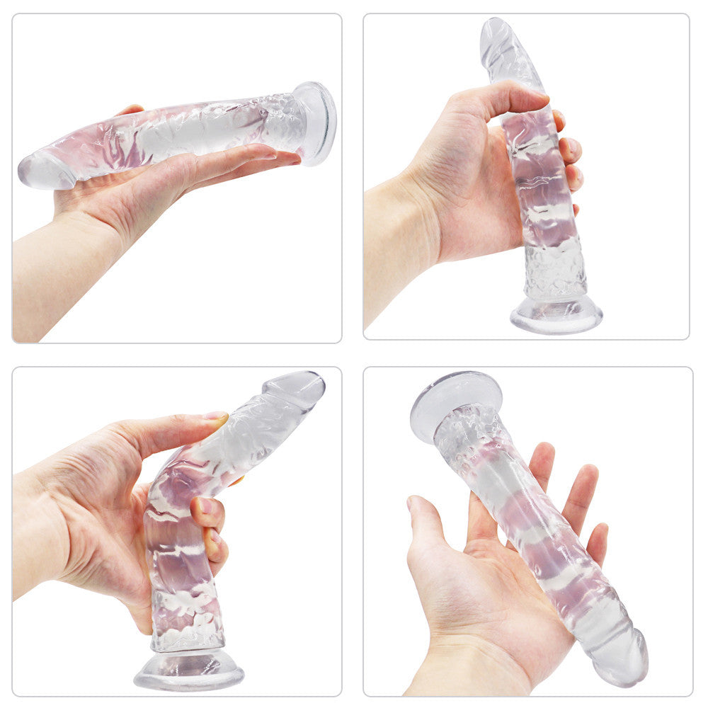 8 Inch Clear Jelly Dildo