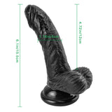 Load image into Gallery viewer, Black curved dildo