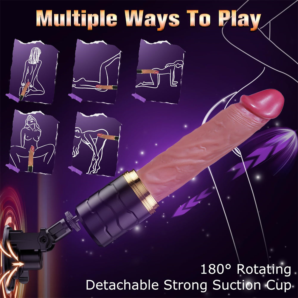 Thrust Realistic Dildo Remote Control with Suction Cup