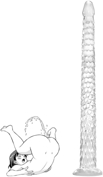 15inch Transparent Long Dragon Dildo Anal Plug