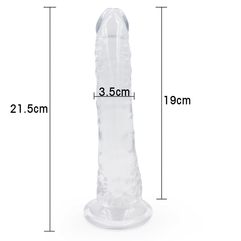 8 Inch Clear Jelly Dildo