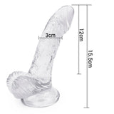 Load image into Gallery viewer, 6 Inch Jelly Dildo with Balls