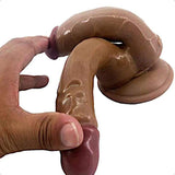 Load image into Gallery viewer, Silicone Double Dildo Brown Sex Toy